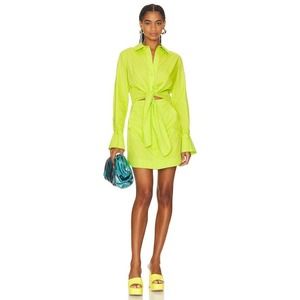 Jonathan Simkhai Lime Green Mini Dress